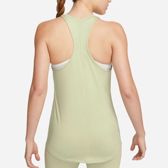 Nike Dri-FIT Women's One Luxe Slim Fit Training Tank Top Olive SMALL DD0595-371 - Picture 3 of 4